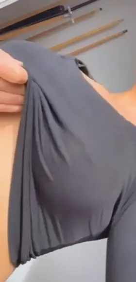 Watch my huge titties pop out... 😜