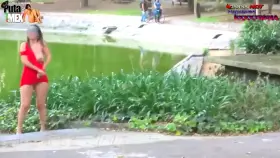 Woman Gets Naked In Public Park Without Fear Of Being Seen