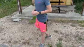 Told him to drop them on our walk.