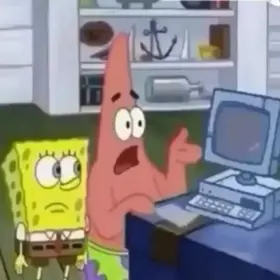 LF Color Source: meme, video, spongebob, patrick, ahegao, black hair, low quality