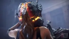 Claire Redfield vs Demogorgon [Resident Evil] (shirami)