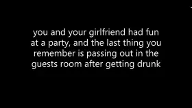 You passed out at a party with your girlfriend, then a weird sound wakes you up...