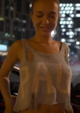 Changing in the street