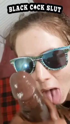 OC] 🤓 Black King shoots on my face 👧💦💦 cuck can clean 😈