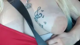 Flashing everyone on the highway who decides to look over