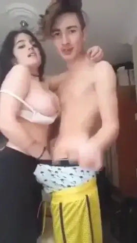 Horny GF just can't resist Playing with her boyfriend's Dick 