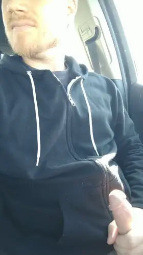 Running late to work and had to destress before going in... full video of me taking care of business out in my car on my OF feed!