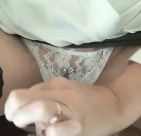 All over my white panties