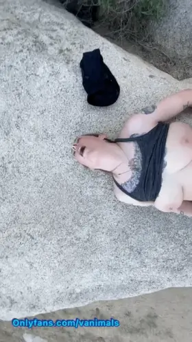 Getting fucked hard at our campsite in Joshua Tree