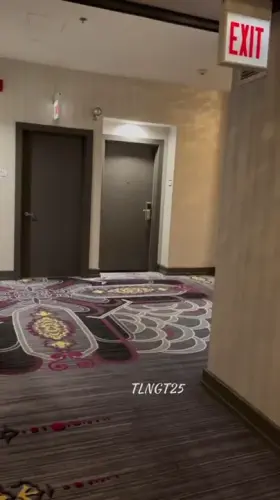 Imagine if you came out your hotel room and saw me like this