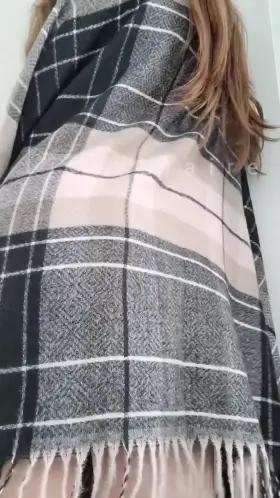 Sweater scarves hide a lot