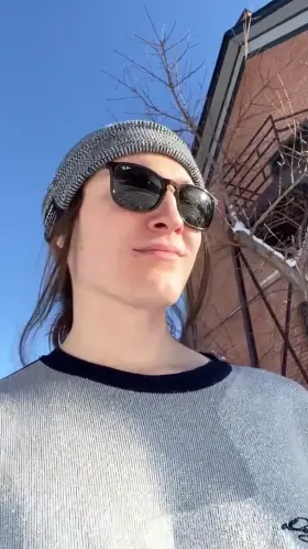 What’s better than having your tits out? Having your tits out outside!