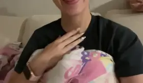 Yes, I still sleep with my Barbie blanky and yes, I have a delicious tits