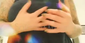 Dropping my titties a shower