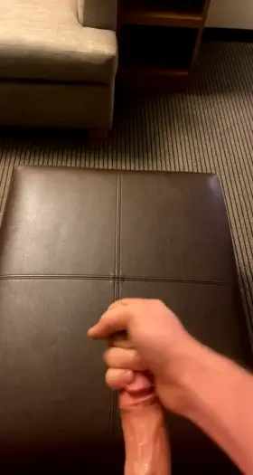 Cumshot in my hotel room