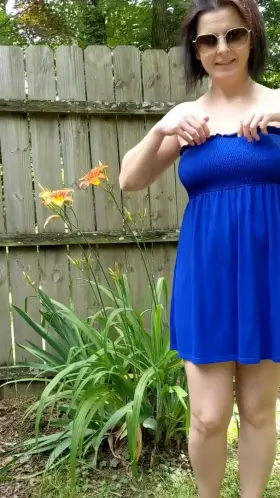 No panties, no bra..makes it easier to slip out of the dress :)