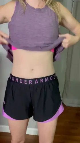 Finished a morning workout before having to drop the kids off at school (36f)