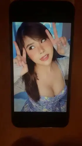 Huge load for Neeko's big tits