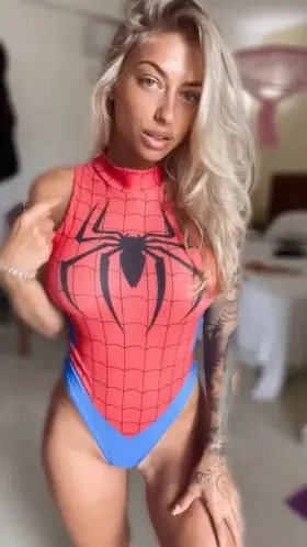 Horny spider girl