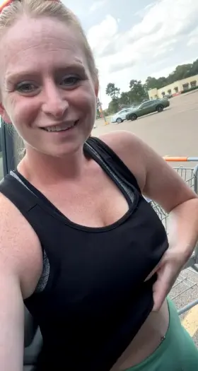 Just something about a Walmart parking lot that say lemme see those titties 😜