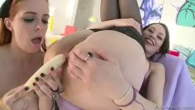 Penny Pax eats an anal banana out of Sarah Shevon's asshole part 1: going in!