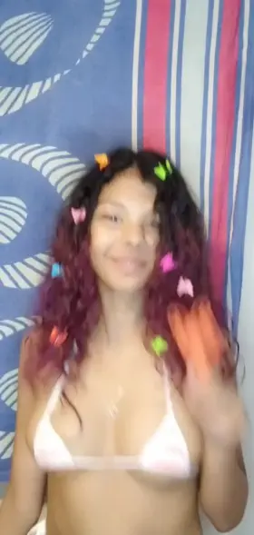 get a load of my cute playful B cups~ 😋