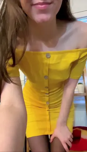 is it alright if i slide this dress off to show you my body?