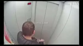 Man Catches Himself and the Elevator on Fire