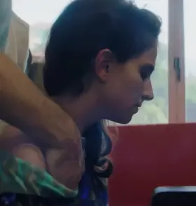 Carol Duarte (brazilian actress) in movie 'Invisible Life' (2019) - w/slow-mo, zoom