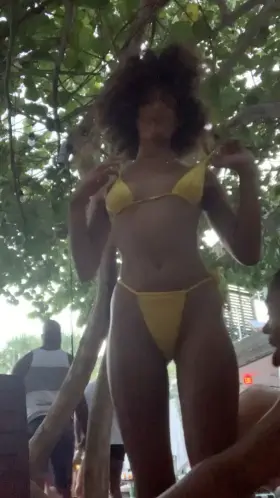 I flashed my titties after a fun day drinking at the pool