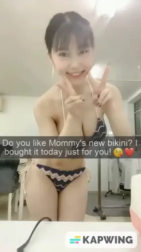 Asian mom rewards son's straight A's with a new bikini... and something special later that night