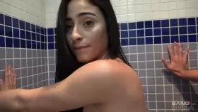 Jasmine Vega backs it up until he's about to bust