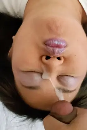 thick facial for college Asian gf (oc)
