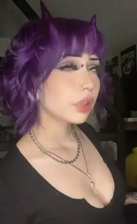 I cut and dyed my hair 🥺💜