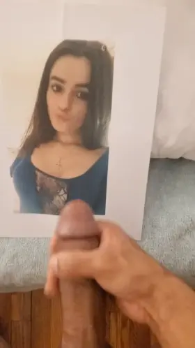 Hot Brunette Gets Covered in BBC Cum ! ;)