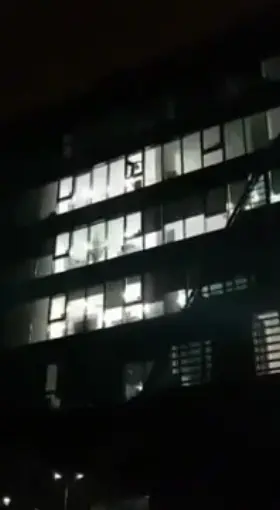 sideways dive into the concrete below