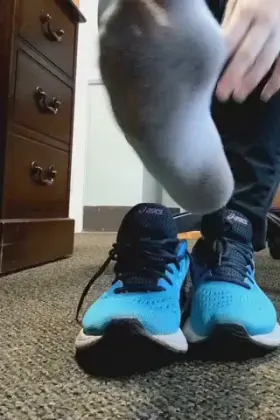 These were white when I put them. [Selling] Three week old gym socks available now. DM or KIK M3GNIFIC3NT