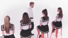 Blowjob While Her Friends Watch