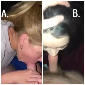 Which of these two girls gives the best blowjob? Let me know in the comments 😉 their cucks are dying to know !