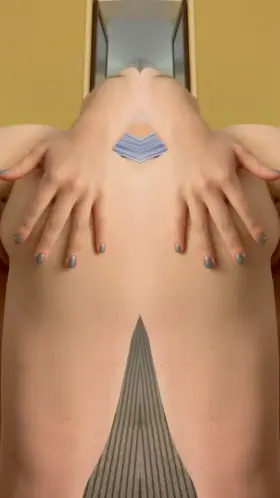 Babygirl keeping limber for daddy.