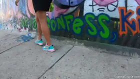 double handjob over her new sneakers (Original Content)