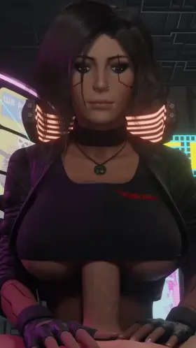 Cyberpunk Lara Croft Titjob (SaveAss) [Cyberpunk2077 & Tomb Raider]