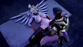 [H/F] Futa Moira showing Mercy a good time (Heisenburger)