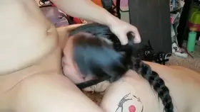 He put a O-ring gag on me and facefucked me