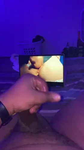 Stroking this thick dick