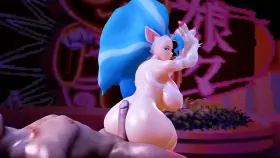 Felicia playing with her food