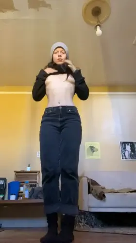 Tiny tits and a big ass