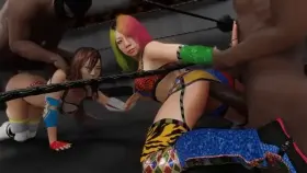 Kabuki Warriors (Mokujin Hornywood) [WWE]