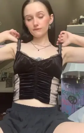 Did you ask for a small goth gf?