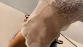 Hot with her Step Brother in the Car on a Public